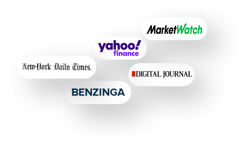 Major websites for Press release distribution network.