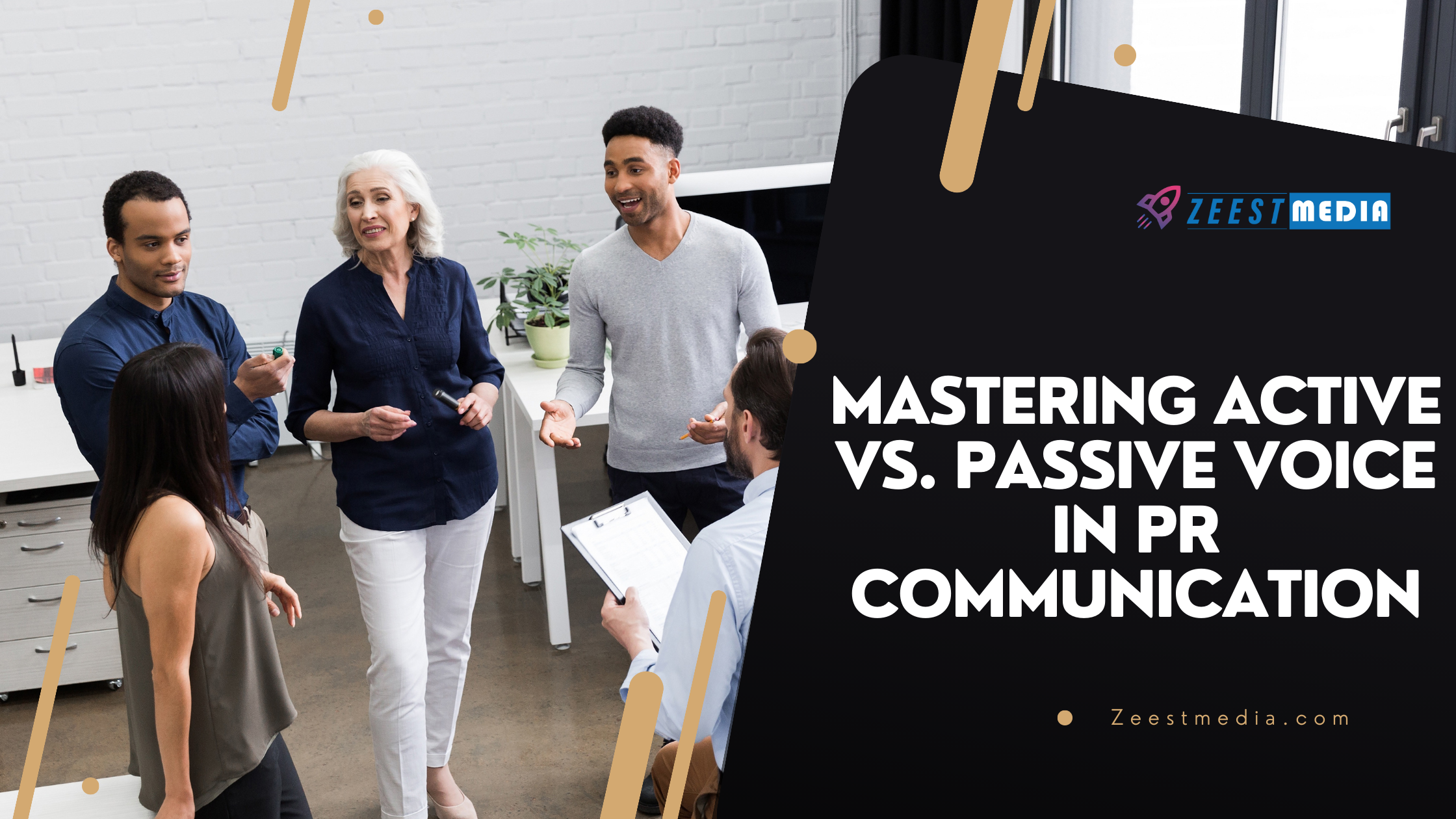 PR communication, art of active vs. passive voice