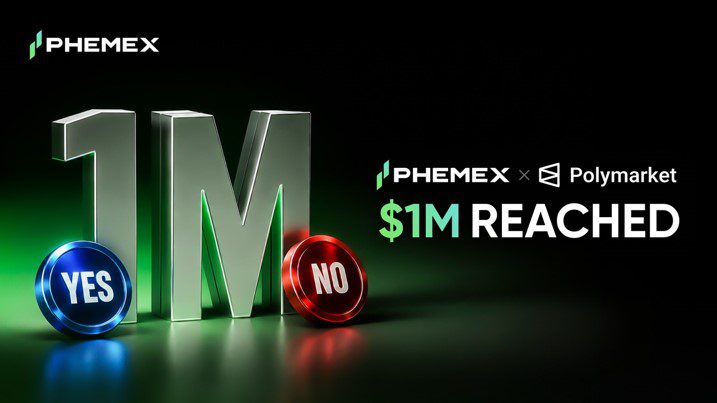 Phemex Prediction Market Surpasses $1 Million in Liquidity, Bridging CEX Efficiency with On-Chain Transparency