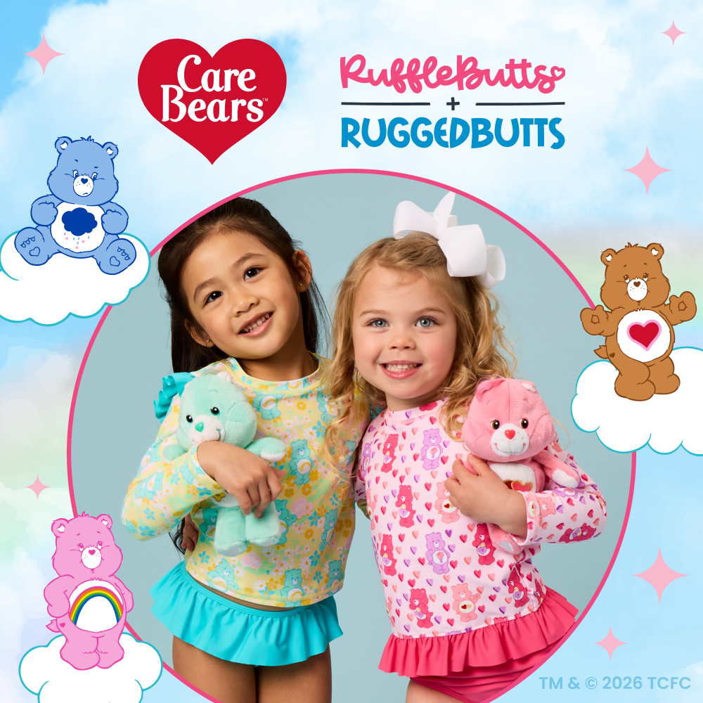 RuffleButts + RuggedButts Introduces New Care Bears(TM) Collaboration Full of Color, Comfort & Fun